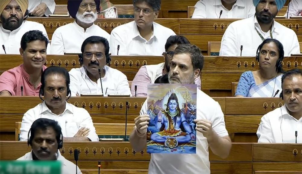 The Weekend Leader - It's Not NEET, But Rahul Gandhi's Take On Abhay Mudra, Hinduism & Agniveers That Flew Sparks In Parliament