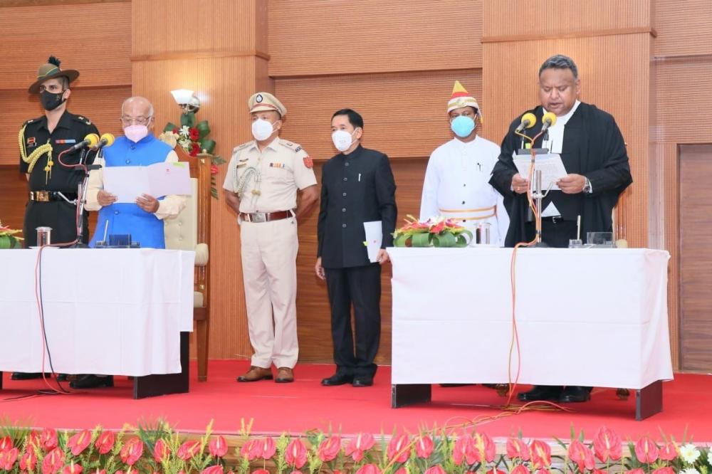 The Weekend Leader - Indrajit Mahanty sworn-in as 6th Chief Justice of Tripura HC