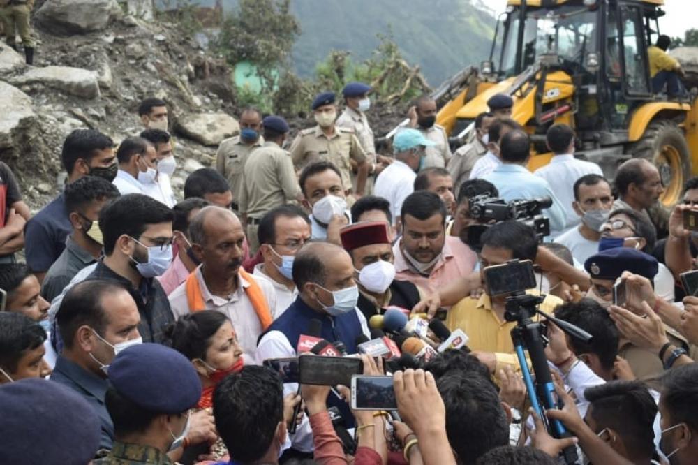 The Weekend Leader - Himachal flash floods: 9 still missing, CM meets affected families