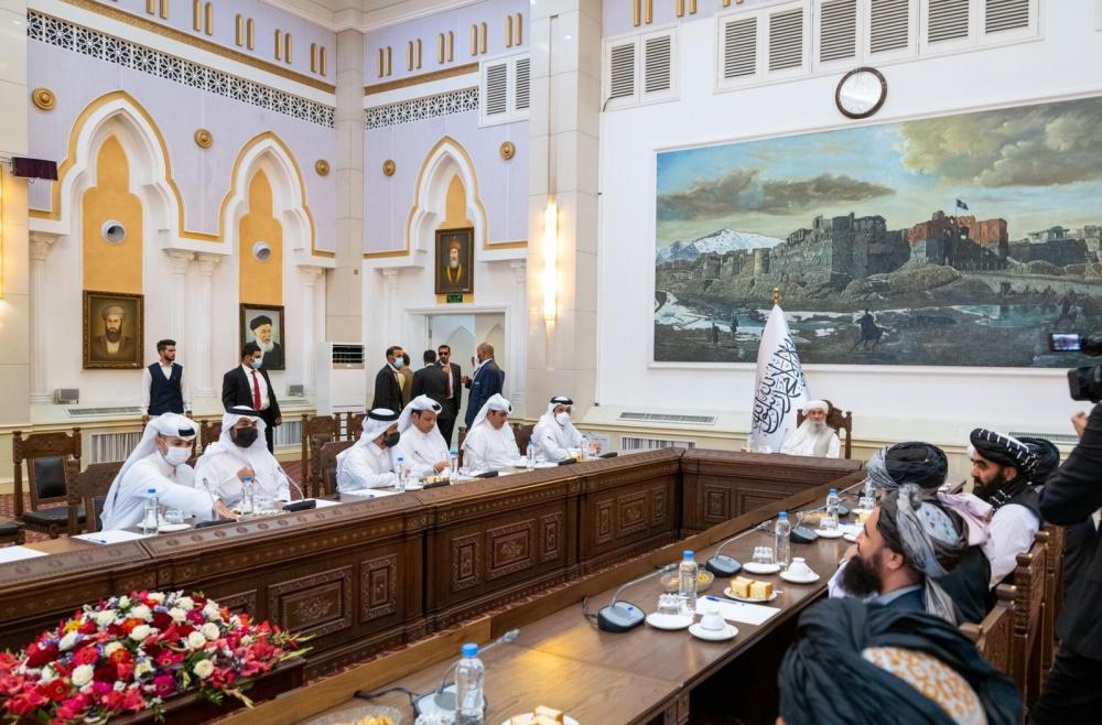 The Weekend Leader - Qatar FM in Kabul, meets Taliban leadership