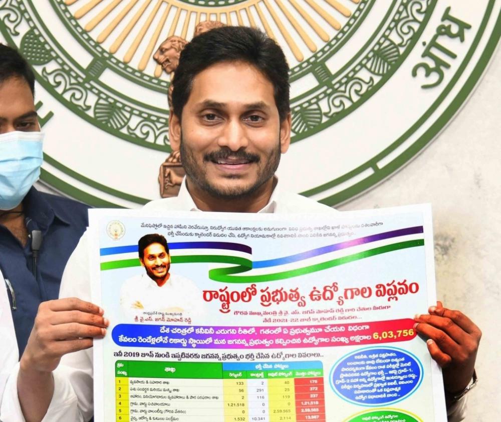 The Weekend Leader - Andhra CM releases job calendar for 10K posts in 2021-22