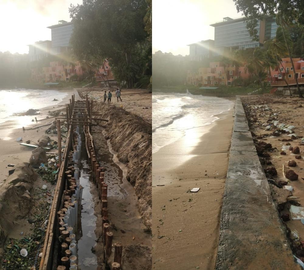 The Weekend Leader - Concrete wall on Goa beach makes ripples amid Covid curfew