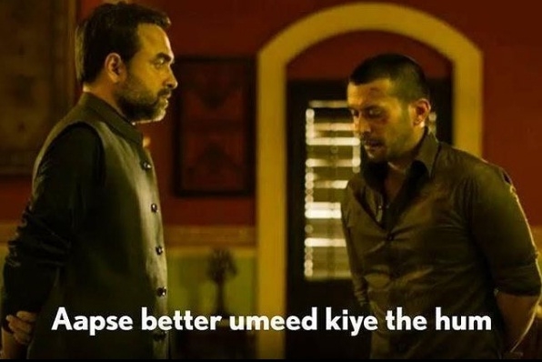 The Weekend Leader - Sehwag's Mirzapur meme after India loss in WTC final goes viral