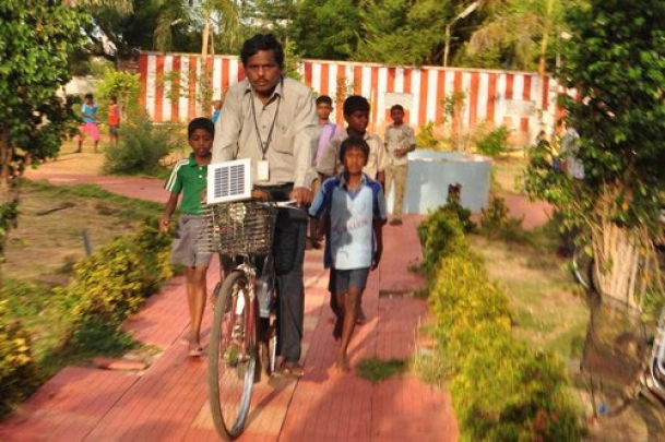 The Weekend Leader - Solar bicycle is now a reality in India