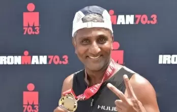 Kerala Dentist Flemingson Lazarus Wins 4th IRONMAN Title