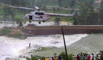 IAF chopper crew rescue man stuck in dam water for 16 hrs