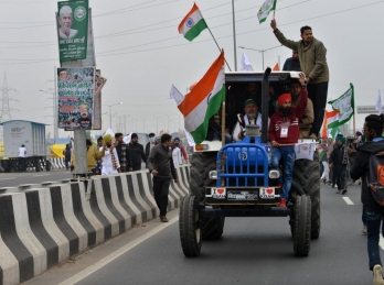 Farmers' tractor rally 'rehearsal' held in Gurugram