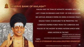 Godman Nithyananda unveils 'Reserve Bank of Kailaasa'