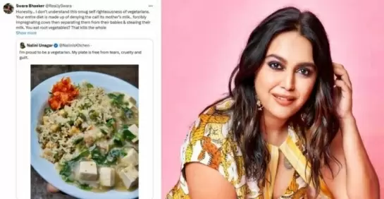 Swara Bhasker Slams Food Blogger's 'Proud To Be Vegetarian' Social Media Post