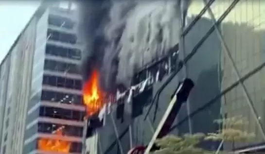 Fire Breaks Out In High-Rise Building In Hyderabad?s IT Hub